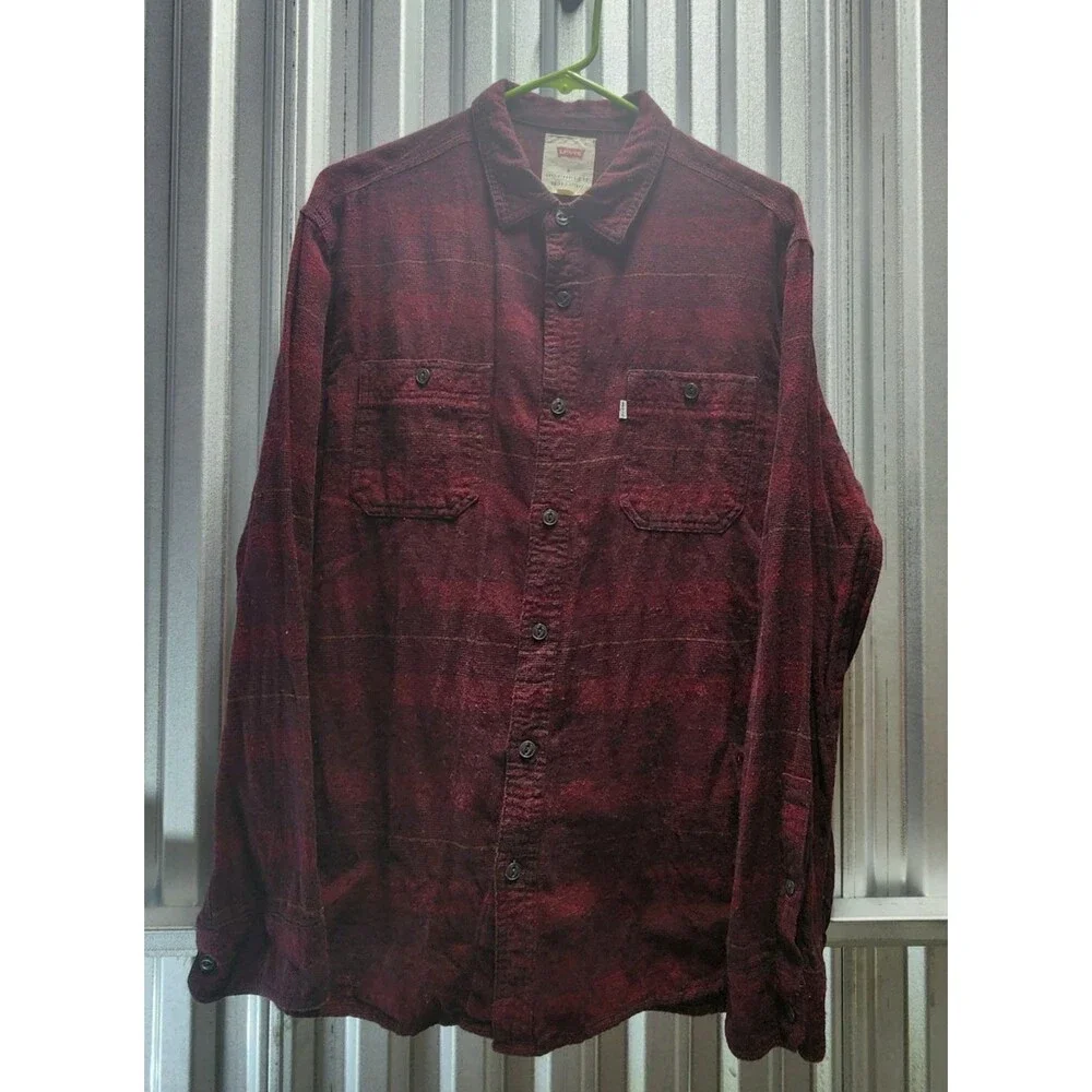 Levi's Striped Long Sleeve Button Down Men's Shirt Size M
